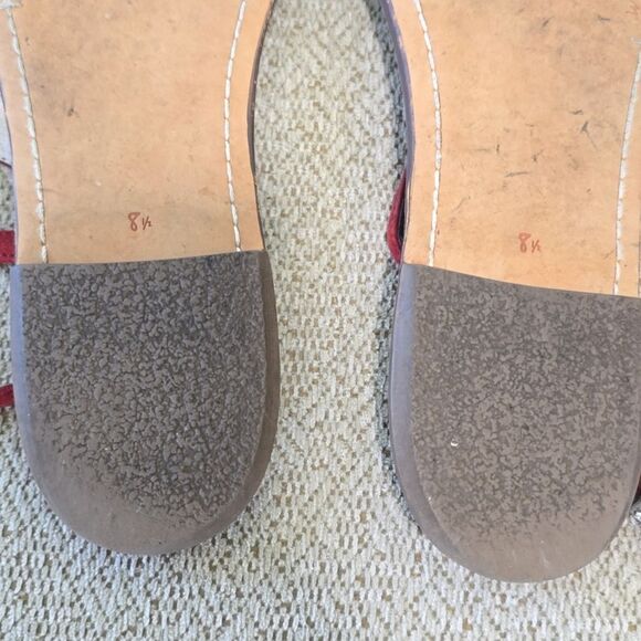 Sam Edleman Burgundy Suede Gigi Thong Sandals - Size 8.5 - Picture 15 of 15